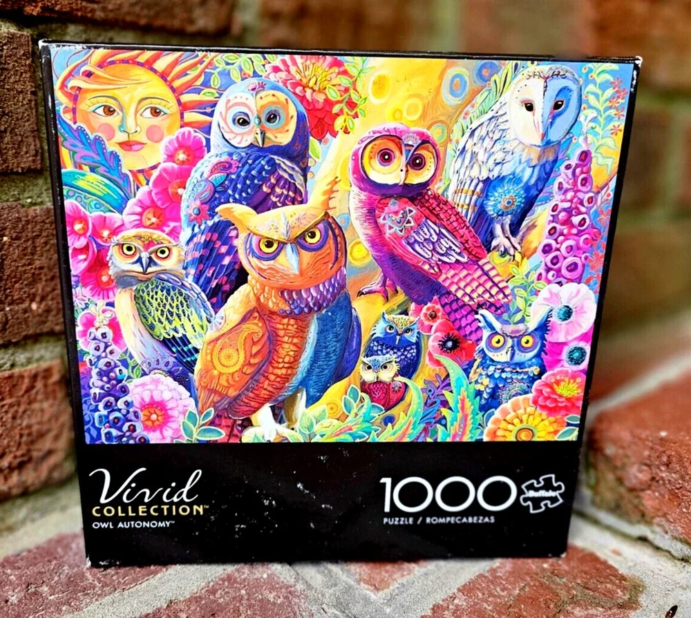 Buffalo Vivid Collection Owl Autonomy 1000 Piece Puzzle 26.75
